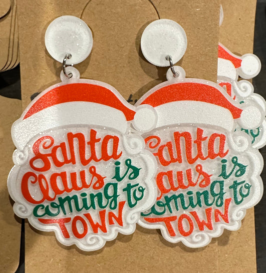 Santa Claus is Coming to Town Earrings