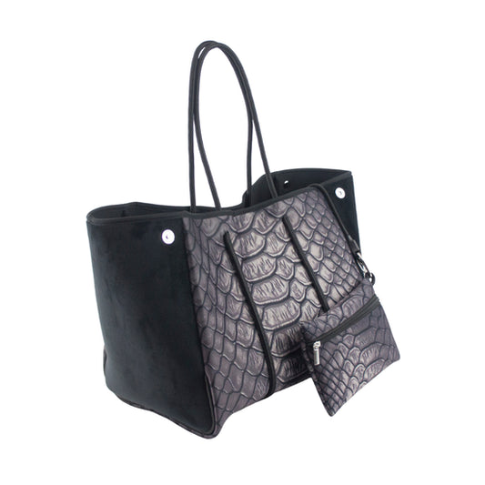 Neoprene Tote Bag with wristlet