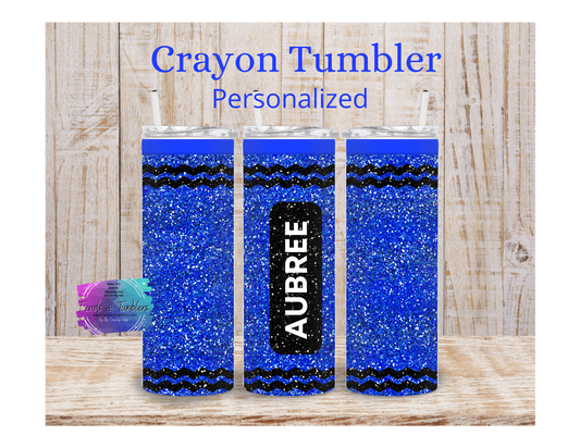 20oz Custom Tumbler | Crayon