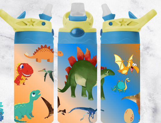 12oz Kids Water Bottle | Dinosaurs