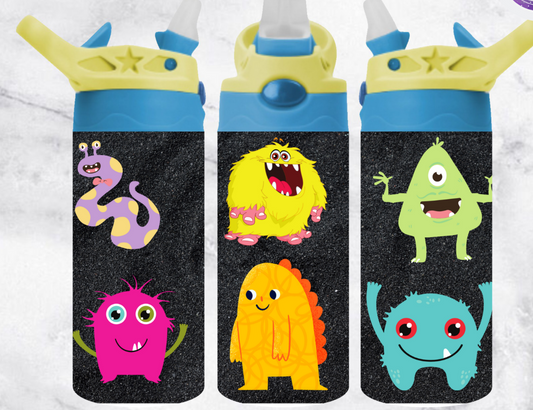 12oz Kids Water Bottle | Friendly Monsters