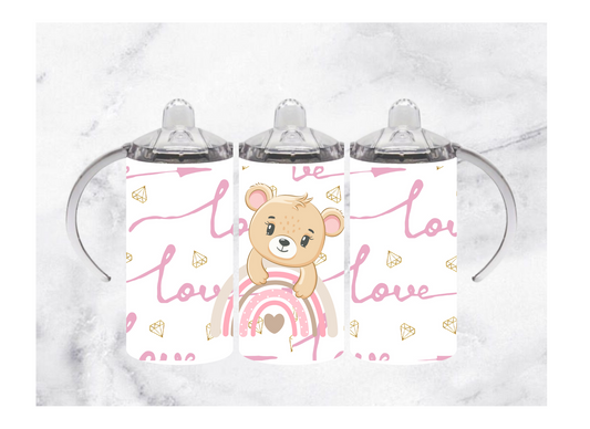 12oz Sippy Cup | Rainbow Bear