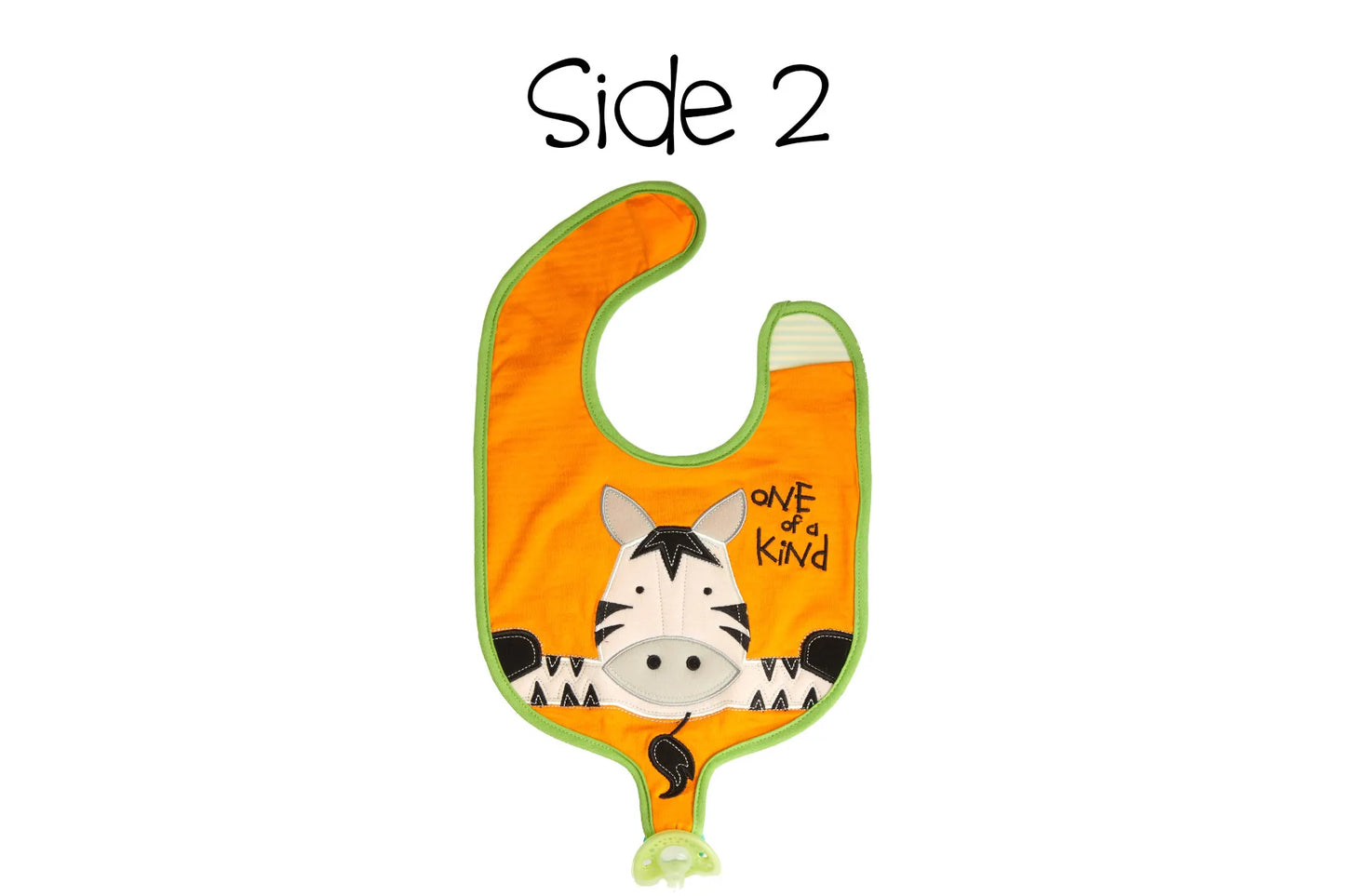 Reversible Soother Bibs - Giraffe/Zebra