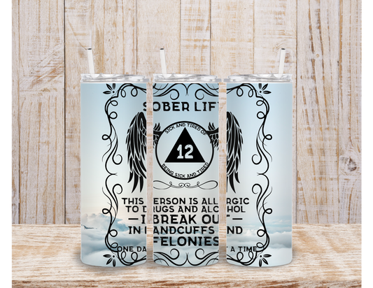 20oz Tumbler | Sober Life