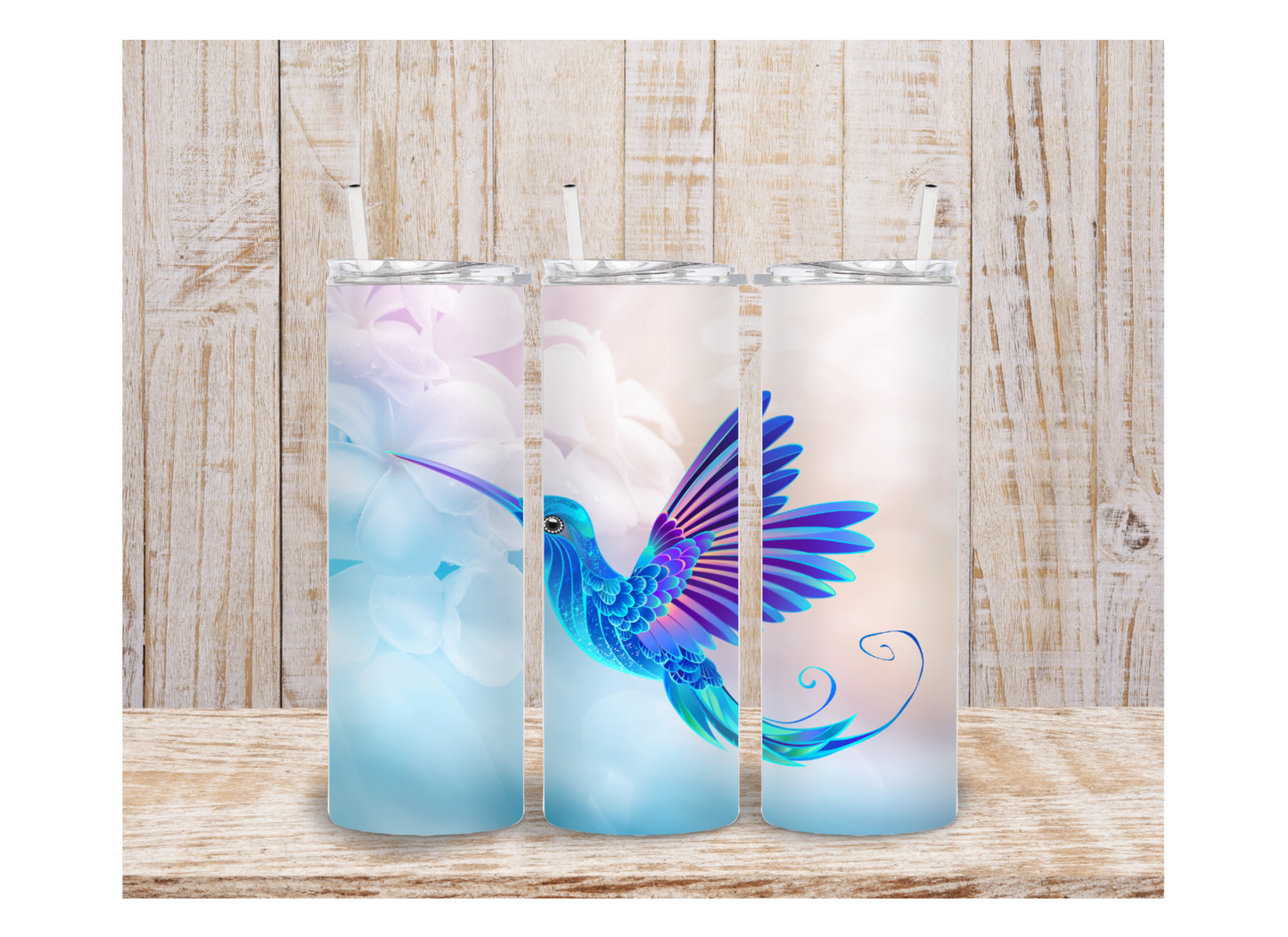 20oz Tumbler | Pastel Hummingbird