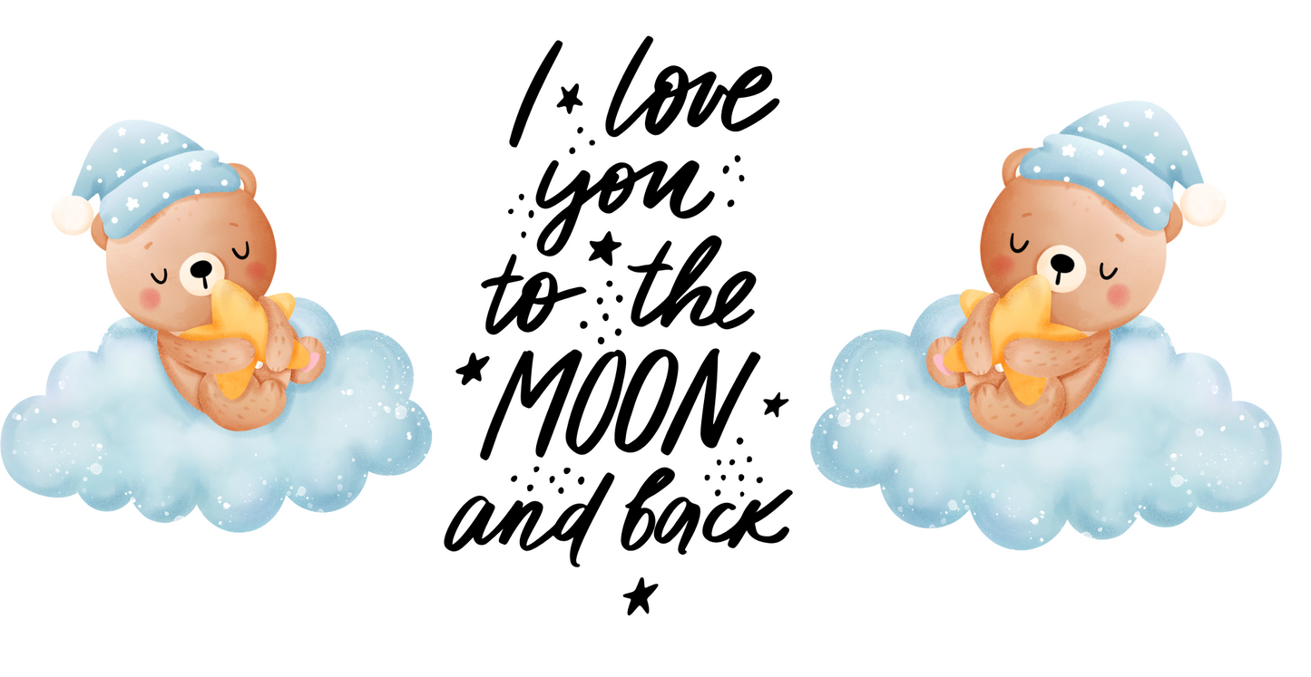 12oz Sippy Cup | Love You to the Moon Blue