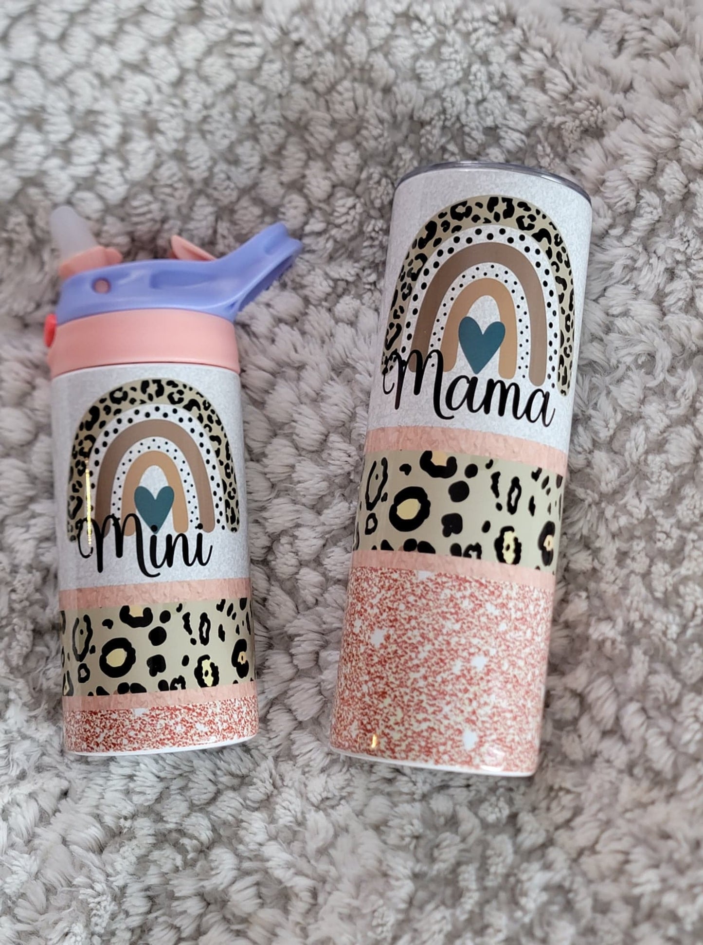 20oz Tumbler | Mama Coral Rainbow