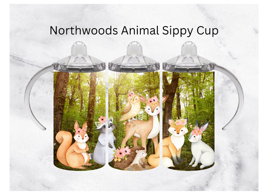 12oz Sippy Cup | Northwoods Animals