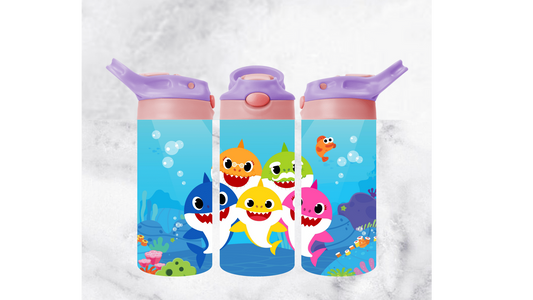 12oz Kids Water Bottle | Shark Family